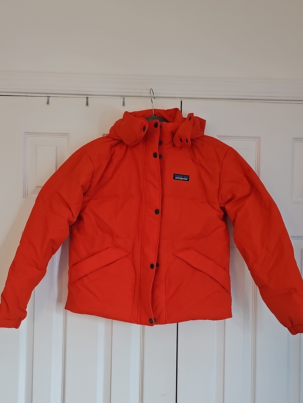 Patagonia Womens Downdrift Jacket Sizzle Red Small - Picture 2 of 8
